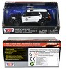 2022 Ford Police Interceptor Utility Black & White "Law Enforcement & Public Service" Series 1/43 Diecast Model Car by Motormax - 3 of 3