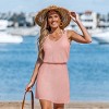 Women's Breezy Beachwear Elastic Waist Knit Cover Up Dress - Cupshe - 3 of 4