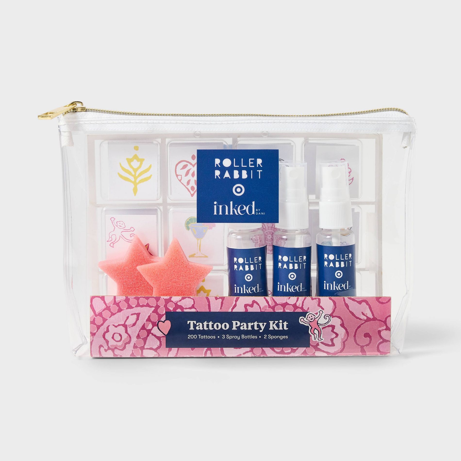 Roller Rabbit x Target - Inked by Dani Tattoo Party Kit - 205pc