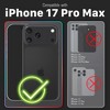 Vena For Apple iPhone 17 Pro Max Case Magsafe, Magnetic Ring Kickstand, Shockproof Translucent Back Slim Protective Phone Case, Blue - 2 of 4