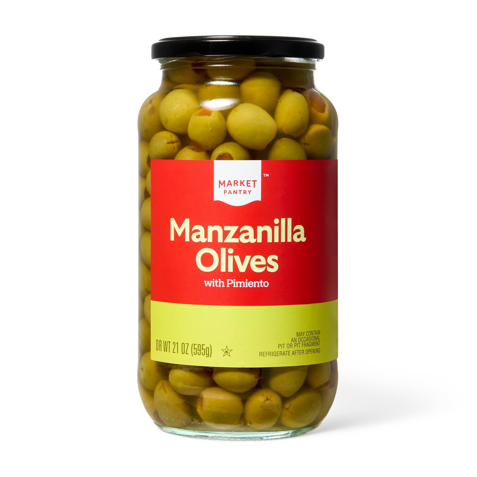 Manzanilla Olives with Pimento - 21oz - Market Pantry™