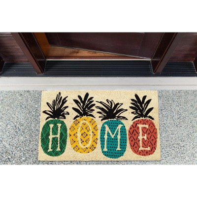 Pineapple Coir Outdoor Doormat, 18x30 Inches