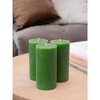 Large Pillar Candles 3x6 Inch ¨C Set of 3 Unscented Dripless Candles, Long Burning Rustic Finish for Weddings, Home Decor - 4 of 4
