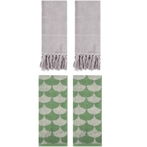 REGALWOVEN 4 Pcs Cotton Hand Towel for Bathroom - 1 of 4