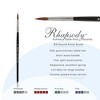 Creative Mark Rhapsody Kolinsky Sable Brushes for Professional Watercolorists - Round  Excellent Spring, Full Belly, Split-Proof Points, Chrome - 2 of 4