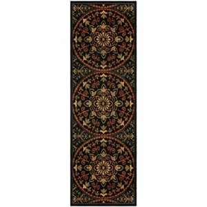 Abstract Geometric Medallion Traditional Modern Casual Floral High-Traffic Power-Loomed Indoor Area Rug by Blue Nile Mills - 1 of 4