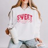 S.W.Smiley Sweet Heart Distressed - Women's Lightweight Garment Dyed Sweatshirt - 2 of 4