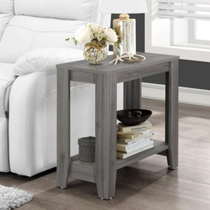 FURNIinspire End Tables Multifunctional Side Table Living Room Sofa Beside Table for Bedroom Office, Transitional, Grey, 23.75"*11.75"*22" - 1 of 3