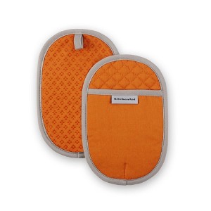 KitchenAid Asteroid Oval Pot Holder 2-Pack Set, 6.5"x10" - 1 of 4