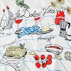 Women's Rustic Meal Graphic Scarf - A New Day™ Red/White - 3 of 3