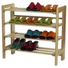 Clifford Foldable Shoe Rack Natural - Winsome: Adjustable, Easy Storage, 12 Pairs Capacity, Wood Frame - 4 of 4