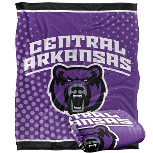University Of Central Arkansas Logo Dots Silky 50x60 Blanket, 1 Sided 50x60 - 1 of 4