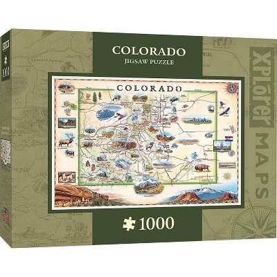 MasterPieces Inc Xplorer Maps Colorado 1000 Piece Jigsaw Puzzle