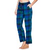 Ashford & Brooks Women’s Cotton Long-Sleeve Top Flannel Pants Pajama Sleepwear Set - 3 of 4