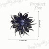 Unique Bargains Women's Rhinestone Flower Brooch Pin - 2 of 4