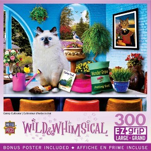 MasterPieces 300 Piece EZ Grip Jigsaw Puzzle - Catnip Cultivator - 18"x24" - 1 of 4