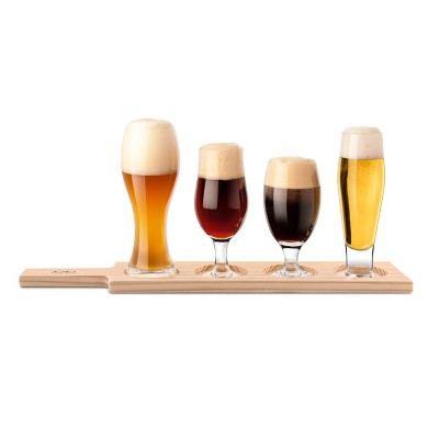 Final Touch Glass 6 Piece Beer Tasting Set