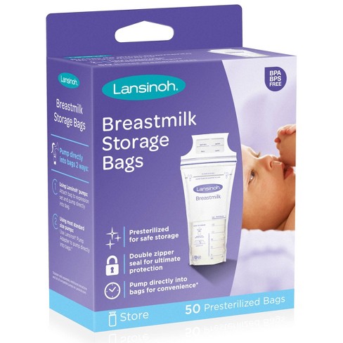 Lansinoh Breast Milk Storage Bags, 6oz (50ct) - image 1 of 4