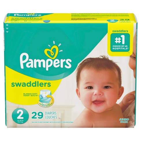 Pampers Swaddlers Diapers Jumbo Pack - Size 2 (29ct) : Target