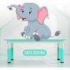 Kids Table and 6 Chair Set - Height Adjustable, Multifunctional Desk, Ergonomically Designed Chairs,for Ages 2-10 - 4 of 4