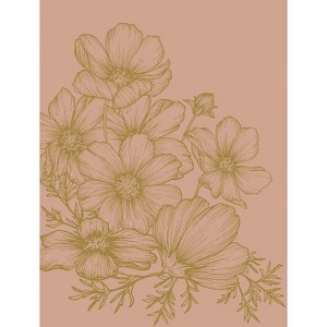 Veer Decor Poppies Linework Wall Mural - 1 of 2