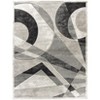 Home Mart Goods Grey Silver Geometric Hand-Carved Soft Living Room Area Rug - 2 of 4