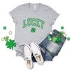 Simply Sage Market Women's Lucky Clover Distressed Short Sleeve Graphic Tee - 3 of 4