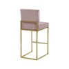 Meridian Furniture,Giselle Pink Velvet Stool - 2 of 4