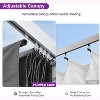 PURPLE LEAF Outdoor Modern Pergola Retractable Roof Aluminum White Frame with Sun Shade Canopy Patio Shelter for Garden Yard Deck - 3 of 4