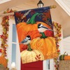 Pumpkins and Chickadees Fall House Flag Autumn Birds 28" x 40" Briarwood Lane - 4 of 4