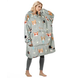 Tirrinia Women's Hoodie Sweatshirt, Casual Pullover Sweater, Soft Comfy Blanket Hoodie Sweatshirt, One Size Fits All, Gift for her - 1 of 4