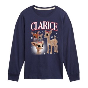 Boys' - Rudolph - Clarice Bootleg Long Sleeve Graphic T-Shirt - 1 of 3