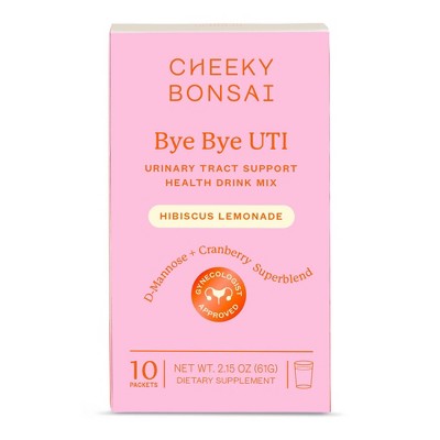 Cheeky Bonsai Bye Bye Uti Drink Mix - 10ct : Target