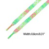 INSPIRE CHIC Leopard Multicolor Tie Dye Gradient Flat Shoelaces Sports Sneakers 2 Pairs - 3 of 4