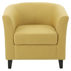 Preston Club Chair - Yellow/Green - Christopher Knight Home