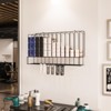 Professional Wall Mounted Metal Salon Hair Color Dye Tube Organizer Storage Rack Black - 2 of 4