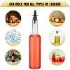 10 Sets 15oz Plastic Liquor Bottles with Pourers, Plastic Long Neck Syrup Bottles with Pourer and Caps - 3 of 4