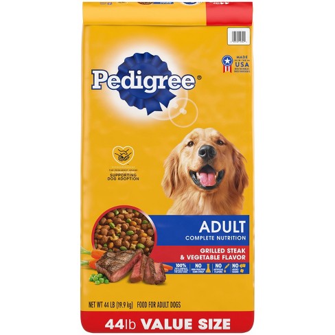 Pedigree Grilled Steak & Vegetable Flavor Adult Complete Nutrition Dry Dog Food - image 1 of 4