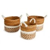 Plum & Post Key Largo Round Baskets Set of 3 - 3 of 4