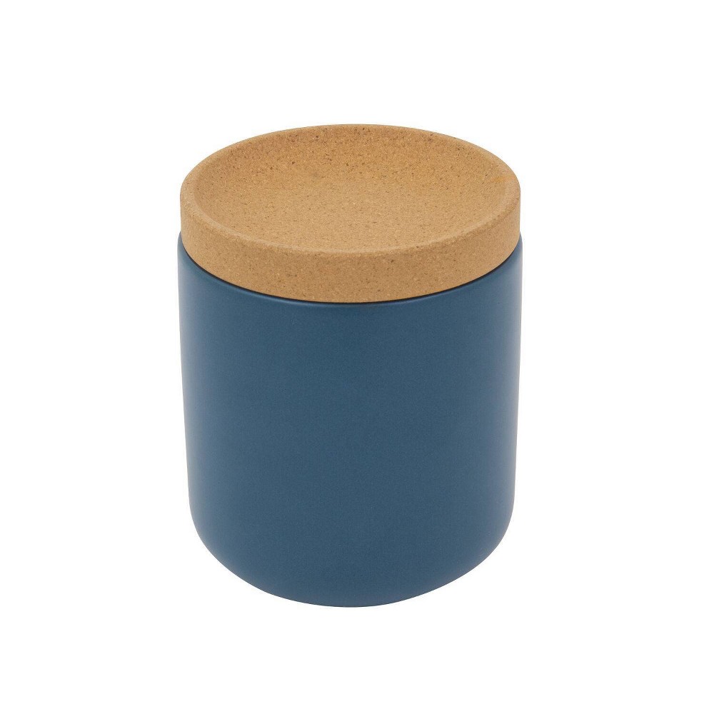 Kamenstein Ceramic and Cork Garlic Keeper Teal