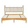 NicBex Queen Size Wood Bed Frame with Headboard,Wood Slat Support,Large Under Bed Storage,1000 Lb Capacity,Brown - 2 of 4