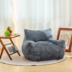 CAVINAS Bean Bag Chair, Beanbag Lounge Lazy Floor Sofa Chair for Adults with Armrests, for Living Room, Bedroom & Dorm - 1 of 4