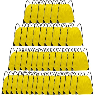 Bulk Drawstring Bags for Party Favors, Lightweight Sackpacks for Gym, School Events, Team Sports & Giveaways