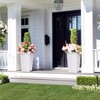 22.5" Tall Planters Set of 2,Outdoor＆Indoor Black Planter Pots,High Front Porch Planter Pots w/Drainage Holes&Water Level Monitor＆Inner Bucket, White - 3 of 4