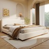 Christopher Knight Home Phyllis Modern Minimalist Boucle Upholstered Wood Platform Bed - 2 of 4