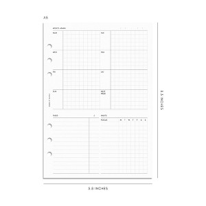 Cloth & Paper Weekly Admin Planner Inserts Monday Start - 1 of 4
