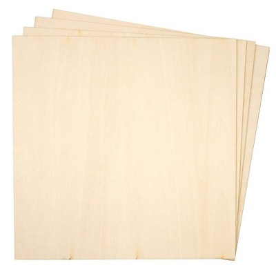 8-Pack Square Basswood Plywood Thin Sheets for Wood Burning, 10 inches