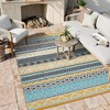 Outdoor Rug for Patio Waterproof Mat Indoor Outdoor Plastic Straw Rug for Camping Reversible Camping Rugs Carpet for Porch, Backyard, Balcony, Picnic - 2 of 4
