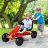 Infans Go Kart Kids Ride On Car Pedal Powered Car 4 Wheel Racer Toy Stealth Outdoor New - 2 of 4