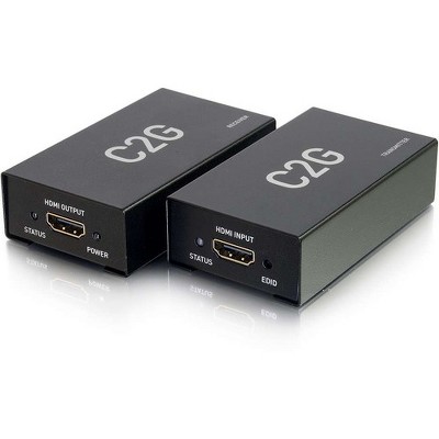 C2G HDMI Over Cat5/6 Extender up to 164ft (50m) - 1 Input Device - 1 Output Device - 164.04 ft Range - 2 x Network (RJ-45) - 1 x HDMI In